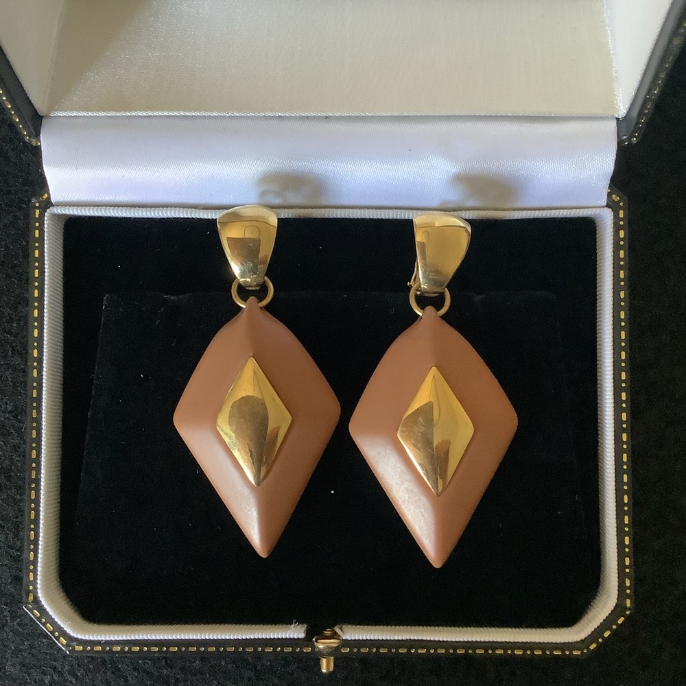 Vintage Napier clip on earrings.